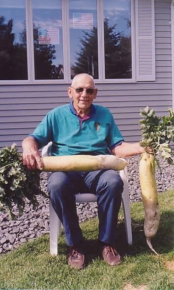 Warren with daikon